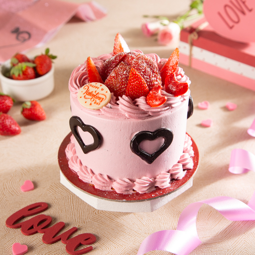Valentine Strawberry Cake 350gms