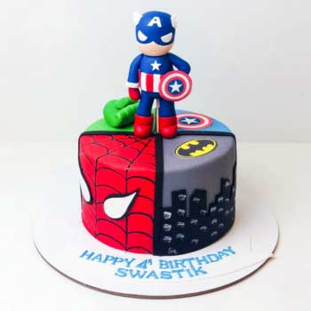 Avengers Fondant Cake