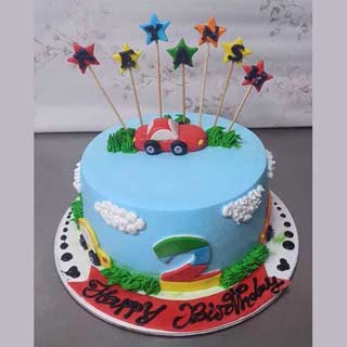 Car Themed Birthday Cake