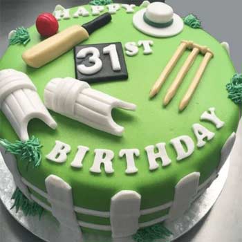 Cricket Stuff Theme Cake