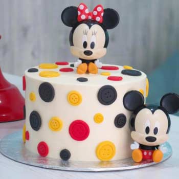 Dot Art Mickey Mouse Cake