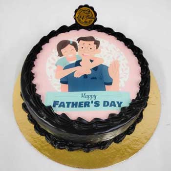 Fathers Day Choco Redvelvet Cake