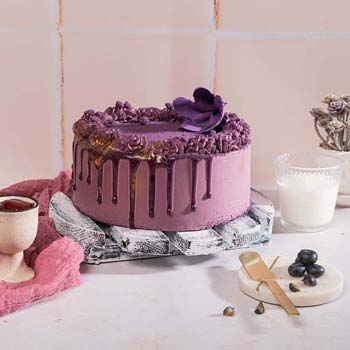 Purple Iris Velvette Cake