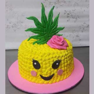 Smile Face Pineapple Cake