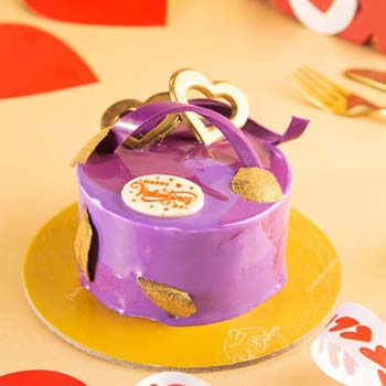 Valentine Purple Iris Cake