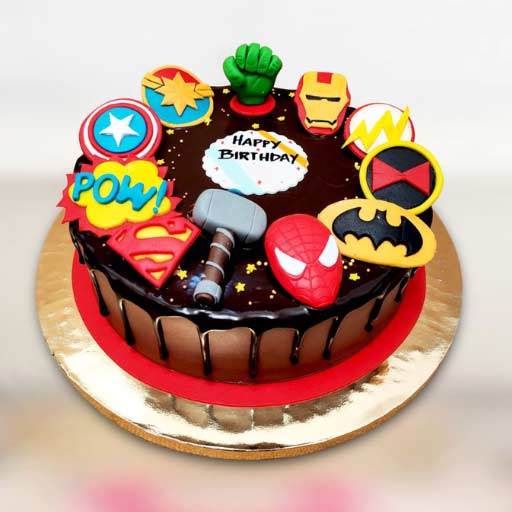 Order Avengers Eggless Cake Online Delivery | Kanpur Gifts