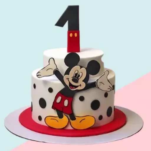 Buy 1st Birthday Mickey Cake Online