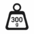 300gms