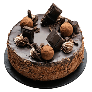 Chocolate birthday cake from the best cake shop in Bangalore with fresh cream layers - Chef Bakers